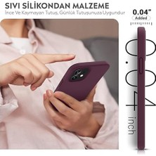 Daisy Home Kılıf Ince Sıvı Silikon 3 Katmanlı Tam Kaplamalı Yumuşak Jel Kauçuk Kılıf Kapak (Mürdüm, 11)