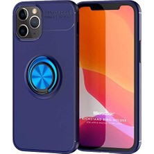 Daisy Home 12 Pro Max Için Kılıf Kickstand Ring Holder Lacivert [ 12 Pro Max ile Uyumlu Kılıf - Lacivert]