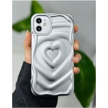 Daisy Home 11 ile Uyumlu 3D Mat Kabartma Kalp Desenli Darbe Önleyici Kamera Korumalı Silikon Kılıf