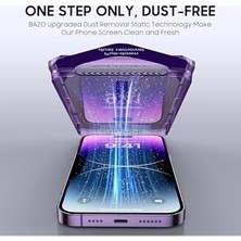 Daisy Home - Iphone 14 Pro Max ile Uyumlu Hayalet Ekran Koruyucu Otomatik Kurulum Hizalama Anti Dust 8k Ultra Bas Çek