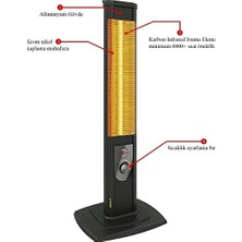 Daisy Home Nobility 2500 W Karbon Infrared Dikey Elektrikli Isıtıcı Soba (Nobility)