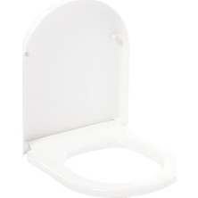 Daisy Home Integra Klozet Kapağı 121-003-909, Yavaş Kapanır, Kolay Sök-Tak, Etekli Tip, Beyaz, 2 Yıl Garantili