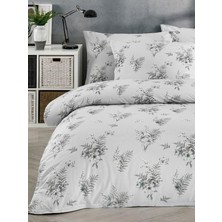 Daisy Home Pamuklu Çift Kişilik Nevresim Takımı - Yumuşak Dokulu 200X220 cm (Çarşafı Size) Gri