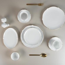 Daisy Home Evaliza Magnolia Premium Gold 36 Parça 6 Kişilik Kahvaltı Takımı
