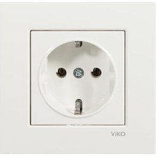 Daisy Home Beyaz Toprak Priz A.opp, Beyaz