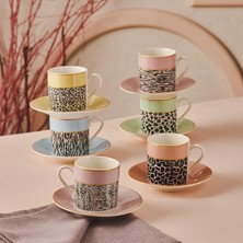 Mi-Ça Home Karaca Bali 6 Kişilik Kahve Fincan Takımı 80 ml