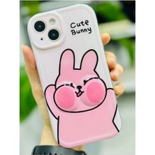 Daisy Home 13-14 ile Uyumlu Yanak Tavşan Oyuncak Tasarımlı Esnek Silikon Kılıfı