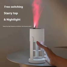 Daisy Home Yıldızlı Projektör Hava Nemlendirici Buhar Makinası Işıklı Humidifer 280 ml Araç Nemlendirici