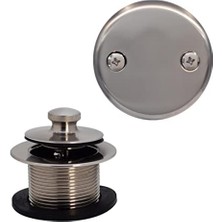 Daisy Home Westbrass 597244-07 Beyaz 1-1/2 Inç Boru Şeklinde Çekme ve Boşaltma Banyo Atıkı, Nikel