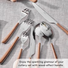 Daisy Home Karaca Melia Platin 6 Kişilik 24 Parça Çatal Kaşık Bıçak Takımı