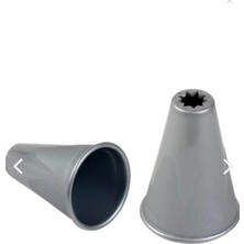 Daisy Home Eynel Plastik Gri Renk Tırtıl Kurabiye Kalıbı, Tırtıklı Şekilli Kek Pasta Krema Süsleme Aparatı Pastacılık Süsü Dekoru (Gri, 1 Adet)