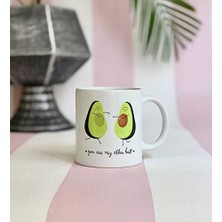 Daisy Home Giftmoda Avokado Sen Benim Diğer Yarımsın Tasarımlı Kupa