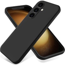 Daisy Home For A25 ile Uyumlu Darbe Emici Esnek Silikon Siyah Lansman Cep Telefonu Kılıf (A25)