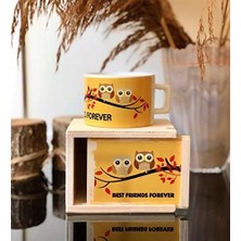 Daisy Home Giftmoda Baykuş Best Friend Tasarımlı Kutulu Kupa