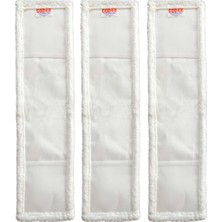 PremiumPort Yedek Duvar Mop Seti, 60 Cm, 3'lü Paket, Temizlik Kolaylığı