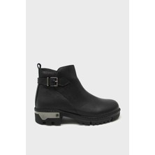 Castle Black Kadın Casual Deri Bot Siyah CB92538