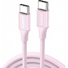 Daisy Home Usb-C 60W 3A Qc Pd Hızlı Şarj Kablosu, 1 Metre, Pembe, 65124