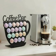 Daisy Home Kapsül Kahve Standı - Model 4, 20'li Kapasite, Siyah, Küçük Boy Kahve Kapsülleri Için