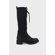 Kanuga Kadın Triko Çizme Siyah SMS2024-01