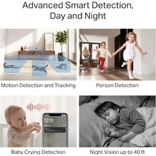 Daisy Home MC200 | 1080P Güvenlik Wi-Fi Kamerası | 360° Görüş | Gece Görüşü | Akıllı Hareket & Kişi Algılama | Çift Yönlü Ses | Microsd & Bulut Depolama | Smartthings, Alexa, Assistant Uyumlu