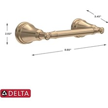 Daisy Home MYN50-CZ Mylan Pivot Kol Şampanya Bronz Tuvalet Kağıdı Tutacağı