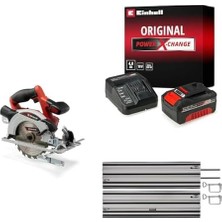 Daisy Home Te-Cs 18/165/1 Li Solo Akülü Daire Testere + 18V 4,0 Ah Pxc Starter Kit, Akü ve Şarj Cihazı + Alüminyum Daire Testere Rayı 2X1000 mm