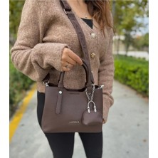 Just Polo Yeni Sezon 3 Bölmeli Yumuşak Deri Şık El ve Omuz Çantası Shopper 22 x 18 cm