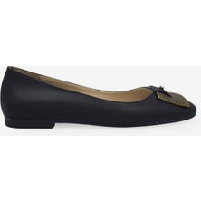 Kanuga Kadın Toka Detaylı Babet Siyah RSL2510