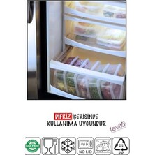 Daisy Home Mikrodalga ve Difrizde Kullanılabilen Saklama Kabı Seti 4'lü Antrasit S-404