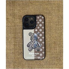 Daisy Home 14 Pro Ile Uyumlu Aynalı Telefon Kılıfı – Şok Darbe Koruması, Çizilmez Ayna Kapak, Kamera Koruyucu Kapak, Kadın ve Erkek Için Şık Koruyucu Kılıf (Ayıcıkı)