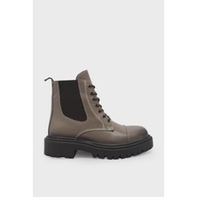 Kanuga Kadın Lastikli Casual Deri Bot Vizon SCL-650