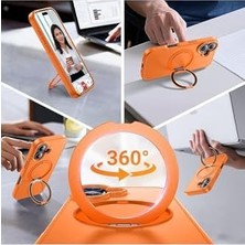 Daisy Home - 17 ile Uyumlu Kılıf ile Uyumlu Halkalı 360 Dönebilen Yüzüklü Standlı Mat Mıknatıslı Kapak