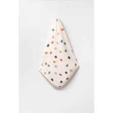 Daisy Home %100 Pamuk Baskılı, Çift Katlı Bebek Battaniyesi (Puantiyeli)