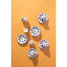 Daisy Home Jaolu Porselen Türk Kahvesi Fincan Takımı (6 Kişilik)