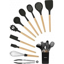 Daisy Home Valletta VLT1276 Matis 11 Parça Standlı Mutfak Servis Seti - Siyah