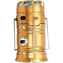 Daisy Home Şarjlı Powerbank Özellikli Kamp Lambası Güneş Enerjili Kızaklı Fanlı Kamp Feneri LED Lamba Işıldak