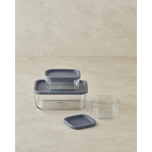 Daisy Home English Home Fresh Safe Cam Saklama Kabı 270 ml Gri