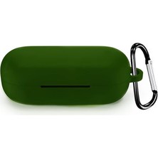 Daisy Home Freebuds Se Için Kılıf Askılı Mat Silikon Koyu Yeşil [freebuds Se ile Uyumlu Kılıf - Koyu Yeşil]