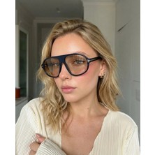Funeyes Vintage Siyah Soft Camlı Pilot Güneş Gözlüğü UV400 Erkek Kadın Güneş Gözlüğü
