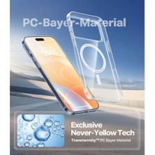 Daisy Home 17 ile Uyumlu Magsafe Kılıf, Manyetik Şeffaf Kılıf, Sararma Karşıtı Koruyucu, Darbeye Dayanıklı Şeffaf Kristal Kapak