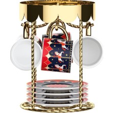 Daisy Home Bialetti 4'lü Kahve Fincanı ve Tabağı Seti "carousel"