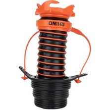 Daisy Home Camco 39319 Esnek 3'ü 1 Arada Atık Su Hortumu Contası, Rhinoextreme Hortum ve Saplı – Esnek Montaj, Bir Kanal Girişine Bağlanmayı Kolaylaştırır ve Daha Az El, Siyah, Standart