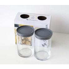 Daisy Home Paşabahçe Vakumlu Cam Kavanoz - Cam Erzak Saklama Kabı 2 Ad 730CC (GRİ)43736