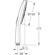 Daisy Home Smartactive 130 El Duşu 3 Akışlı GRH26574DL0