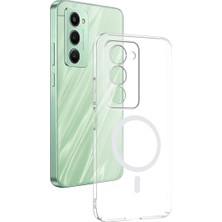 Daisy Home - 15 5g ile Uyumlu Kılıf Kamera Korumalı Magsafe ile Uyumlu Şarj Özellikli Şeffaf Pc Kapak - London - Şeffaf