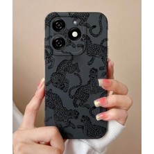 Daisy Home Spark 10 Pro Ile Uyumlu Siyah Kılıf Üzerine Uv Baskılı Desenli Telefon Kılıfı – Şık, Dayanıklı ve Hafif Koruma Kılıfı – Özel Tasarım ile Estetik Görünüm (Jaguar)