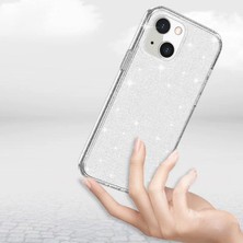 Daisy Home 14 ile Uyumlu Kılıf Parlayan Simli Şeffaf Cns Redos Kapak - Şeffaf