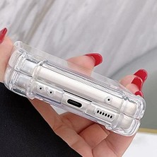 Daisy Home Galaxy Z Flip 3 ile Uyumlu Anti Şeffaf Kılıf Pürüzsüz Yüzey Galaxy Flip 3 ile Uyumlu Kılıf