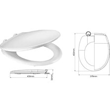 Daisy Home Kolay Kurulum Beyaz Klozet Kapağı