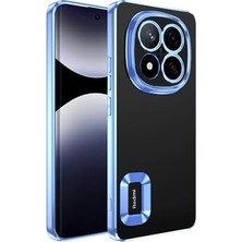 Daisy Home 14 Pro 4g ile Uyumlu Kılıf Kamera Korumalı Logo Gösteren Cns Omega Kapak - Siyah